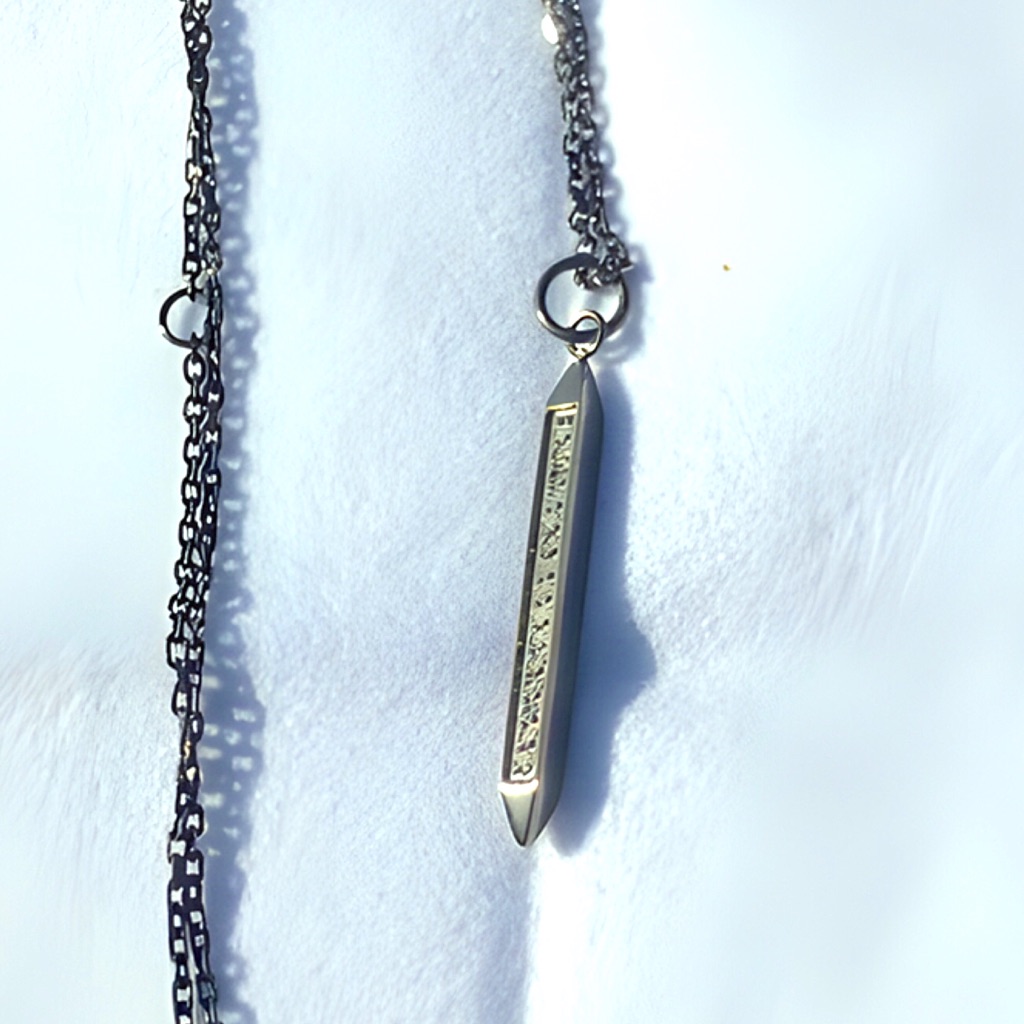 Adornia Champagne Diamond Spike Necklace 0.10 Ctw